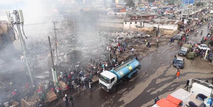 Gikomba e l'incendio
