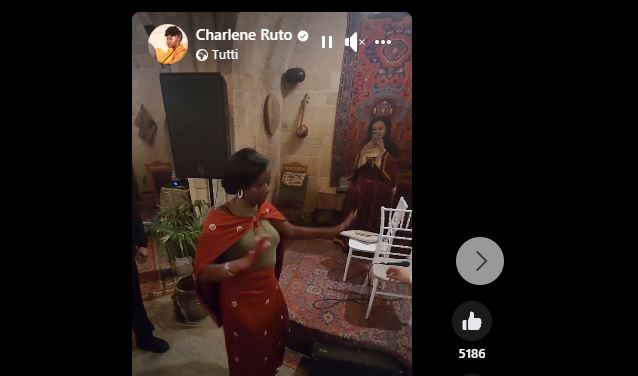 Charlene Ruto su Facebook