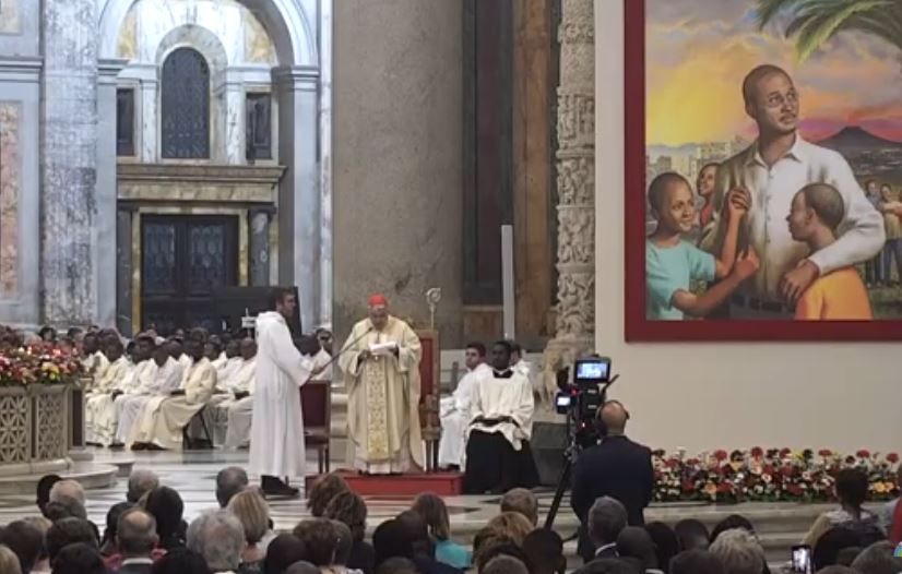 Il rito della beatificazione di Floribert dichiarato tale da Papa Leone XIV