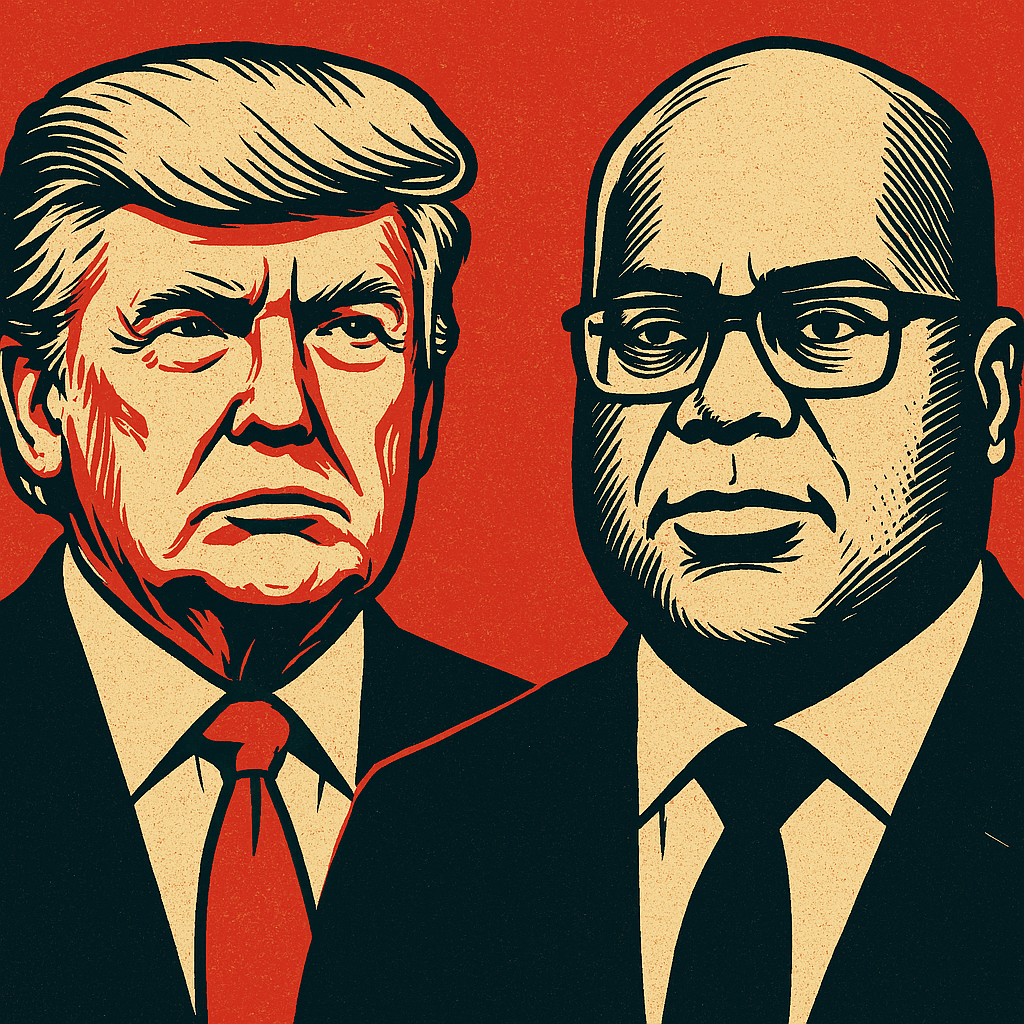 Donald Trump e F&eacute;lix Tshisekedi 